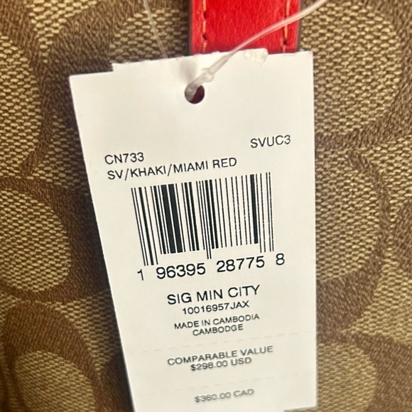 NWT Coach Signature City Mini Tote - Picture 10 of 10